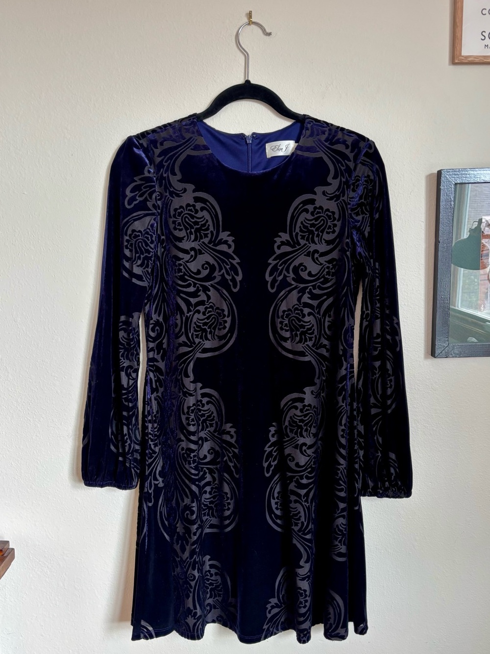 Eliza J Velvet Burnout Dress